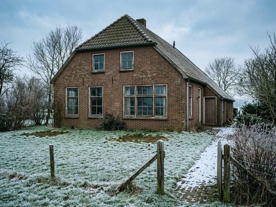 Vooroorlogse vrijstaande woning met enkel glas, een woning met energielabel G